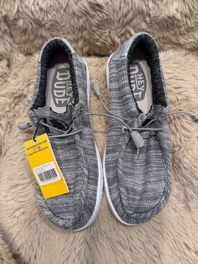 Hey Dude Men’s Slip-On Loafers in Heather Gray